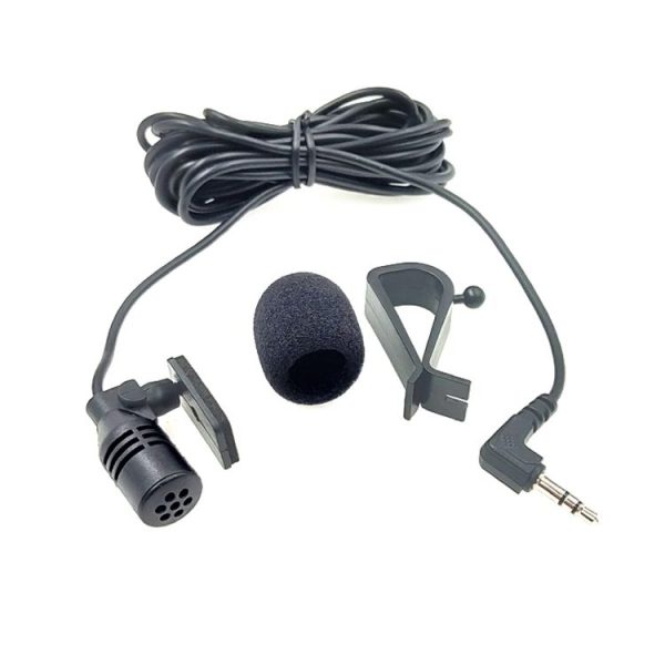 ZJ015MR Stereo 3.5mm Angle Head Plug Car Navigation DVD External Paste Microphone, Length: 3m - Image 2