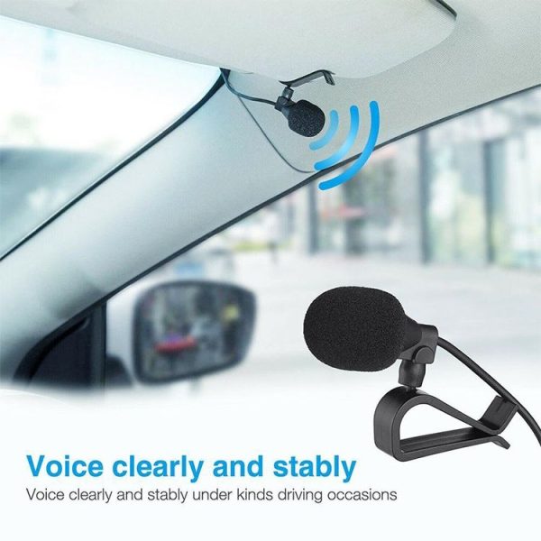 ZJ015MR Stereo 3.5mm Angle Head Plug Car Navigation DVD External Paste Microphone, Length: 3m - Image 7