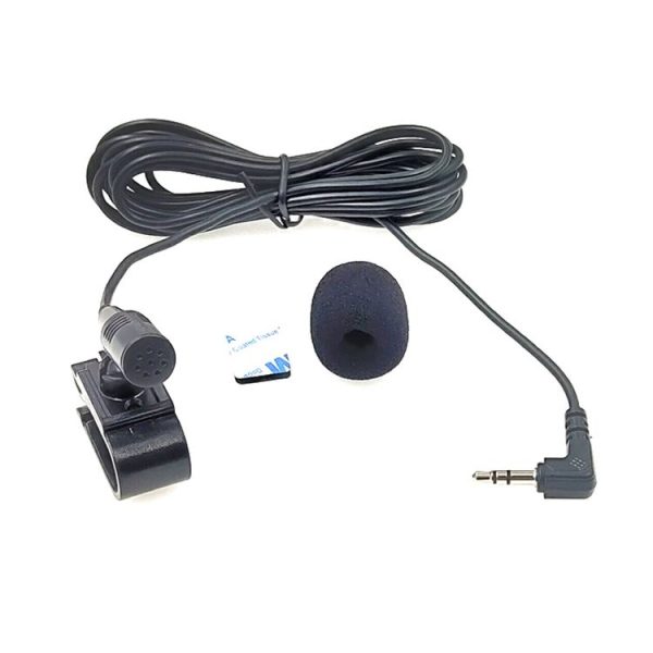 ZJ025MR Stick-on Clip-on Lavalier Stereo Microphone for Car GPS / Bluetooth Enabled Audio DVD External Mic, Cable Length: 3m, 90 Degree Elbow 2.5mm Jack - Image 3