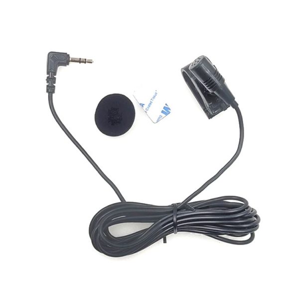 ZJ025MR Stick-on Clip-on Lavalier Stereo Microphone for Car GPS / Bluetooth Enabled Audio DVD External Mic, Cable Length: 3m, 90 Degree Elbow 3.5mm Jack - Image 2