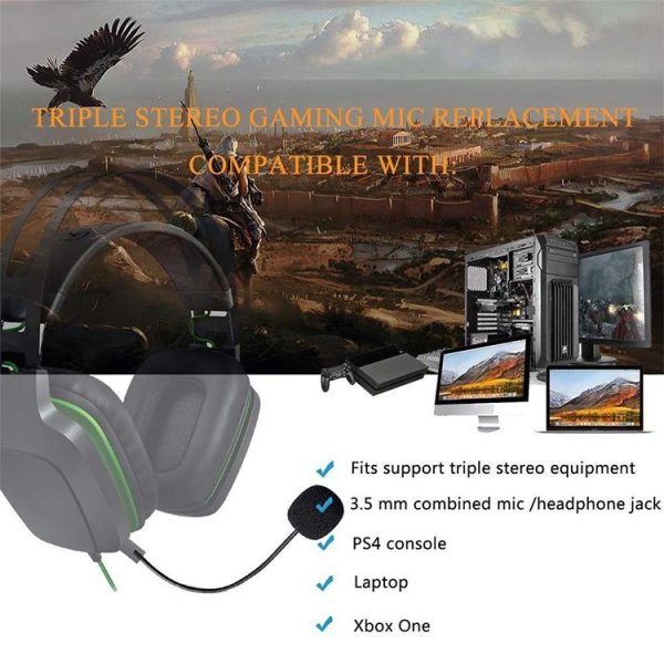 ZJ033MR-03 17cm Mono 3.5mm Angle Head Plug Gaming Headset Sound Card Live Microphone - Image 5