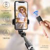 L03 Aluminum Alloy Foldable Bluetooth Tripod Selfie Stick (Black) - Image 10
