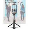 L03 Aluminum Alloy Foldable Bluetooth Tripod Selfie Stick (Black) - Image 11