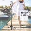 L03 Aluminum Alloy Foldable Bluetooth Tripod Selfie Stick (Black) - Image 13