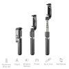 L03 Aluminum Alloy Foldable Bluetooth Tripod Selfie Stick (Black) - Image 3