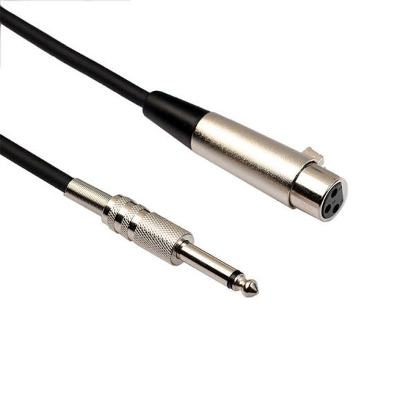 5m XLR 3-Pin Female to 1 / 4 inch (6.35mm) Mono Shielded Microphone Mic Cable - Image 2