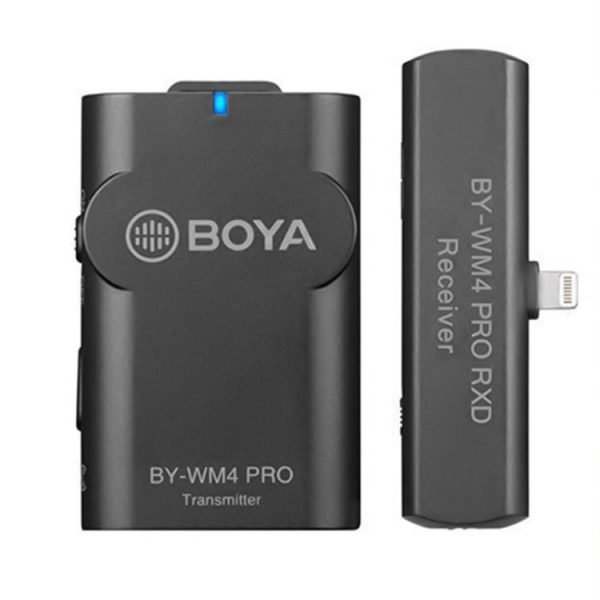 BOYA BY-WM4 Pro K3 Dual-Channel 2.4G Wireless Lavalier Microphone System with Transmitter and 8 Pin Receiver for Smartphones and Cameras - Image 2