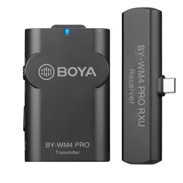 BOYA BY-WM4 Pro K5 Dual-Channel 2.4G Wireless Lavalier Microphone System with Transmitter and Type-C Receiver for Smartphones and Cameras - Image 2