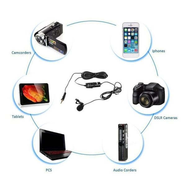 BOYA BY-M1DM Universal 3.5mm Plug Dual Omni-directional Lavalier Microphone, Cable Length: 4m - Image 4