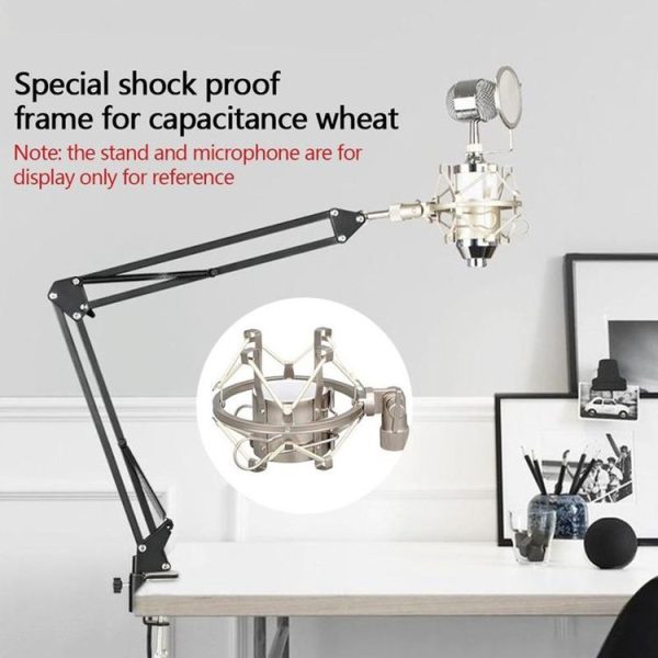 Condenser Microphone 50mm Metal Shockproof Mount Holder (Black) - Image 6