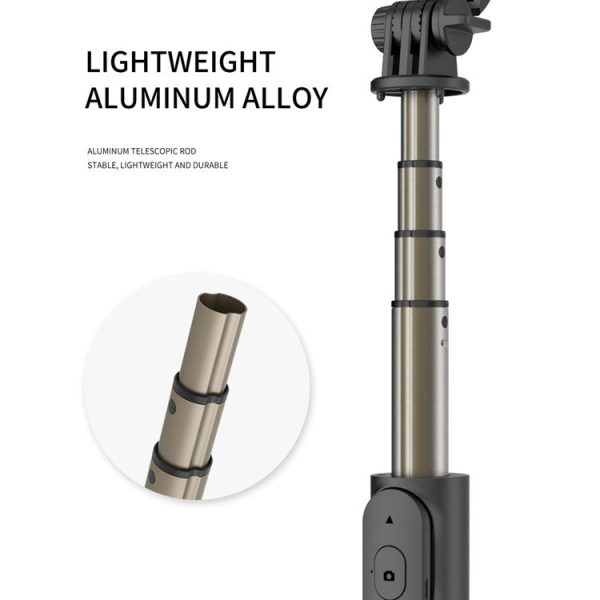 Q03 Bluetooth Remote Control Tripod Selfie Stick Phone Holder (Black) - Image 3
