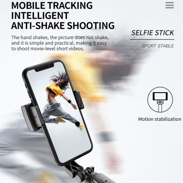 Q08 Gimbal Stabilizer Bluetooth Remote Control Tripod Selfie Stick (White) - Image 3
