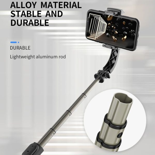 Q08 Gimbal Stabilizer Bluetooth Remote Control Tripod Selfie Stick (White) - Image 6