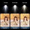 M01S Bluetooth Remote Control Dual Fill Light Tripod Selfie Stick (Red) - Image 7