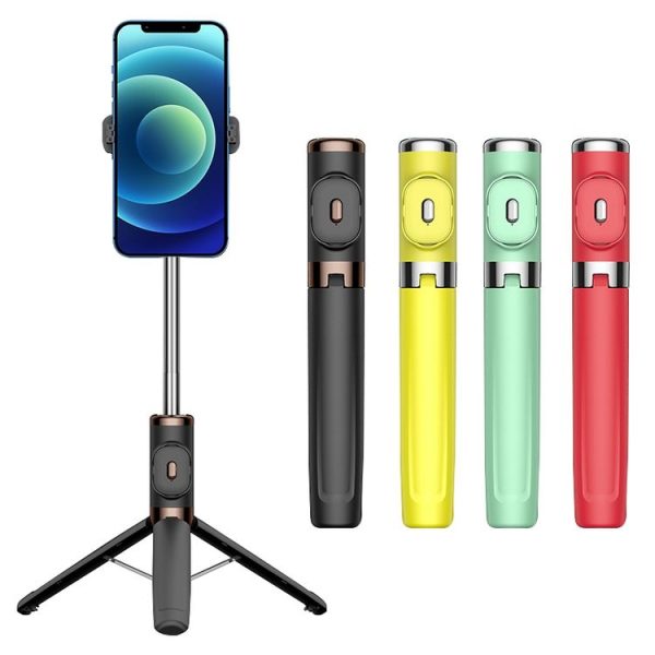 Bluetooth Remote Control Tripod Selfie Stick (Green) - Image 2