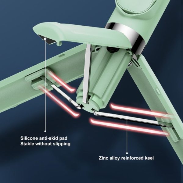 Bluetooth Remote Control Tripod Selfie Stick (Green) - Image 4