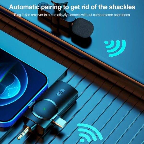 AP031-1 3 in 1 Noise Reduction Lavalier Wireless Microphone - Image 5