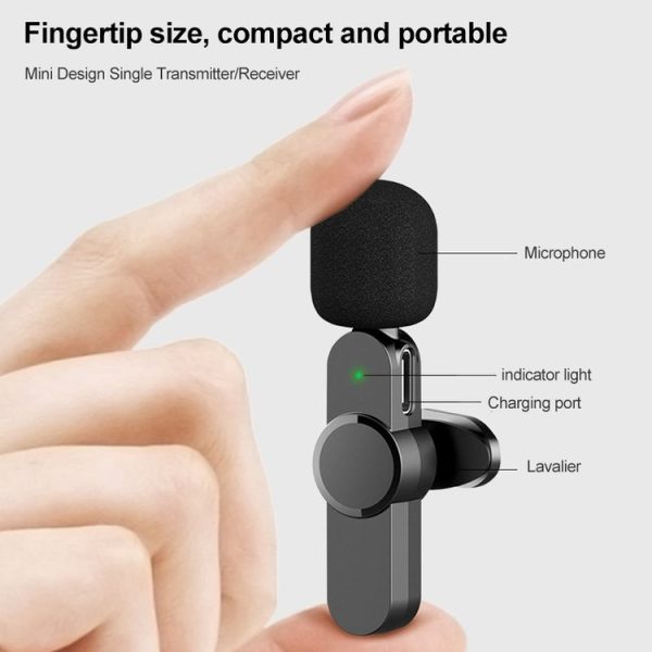 AP031-2 3 in 1 Noise Reduction Lavalier Wireless Microphone with Mic - Image 2