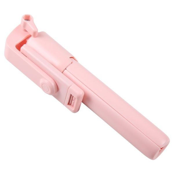 R1 Multifunctional Bluetooth Tripod Selfie Stick (Pink) - Image 2