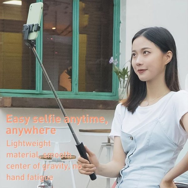 R1 Multifunctional Bluetooth Tripod Selfie Stick (Pink) - Image 9