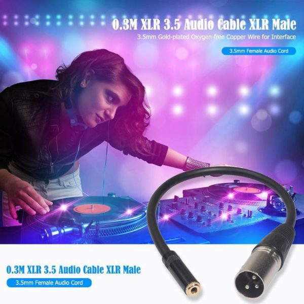 TC227K17-03 3.5mm Female to XLR Male Audio Cable, Length: 0.3m - Image 6