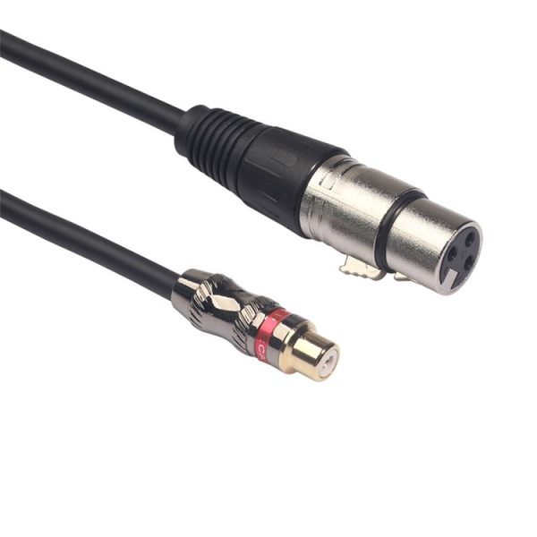 TR026K18-03 RCA Female to XLR Female Audio Cable, Length: 0.3m - Image 3