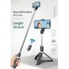 L02 100cm Multi-function Adjustable Bluetooth Self-timer Pole Tripod Selfie Stick (White) - Image 2