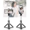 L02 100cm Multi-function Adjustable Bluetooth Self-timer Pole Tripod Selfie Stick (White) - Image 5