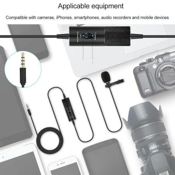 Yanmai R955S Professional Clip-on Lapel Mic Lavalier Omni-directional Condenser Microphone, For Live Broadcast, Show, KTV, etc - Image 10