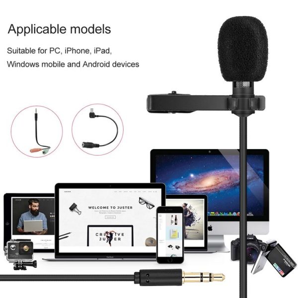 Yanmai R955 Clip-on Lapel Mic Lavalier Omni-directional Double Condenser Microphone, For Live Broadcast, Show, KTV, etc - Image 10
