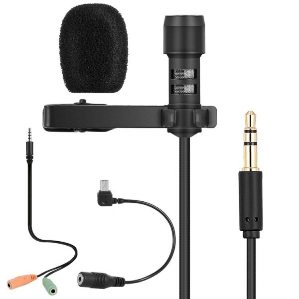 Yanmai R955 Clip-on Lapel Mic Lavalier Omni-directional Double Condenser Microphone, For Live Broadcast, Show, KTV, etc - Image 2