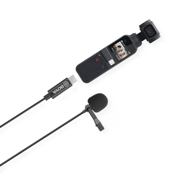 BOYA BY-M3-OP For DJI OSMO Pocket Clip-on Digital Lavalier Microphone (Black) - Image 4
