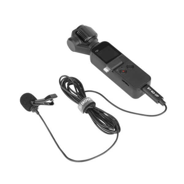 BOYA BY-M3-OP For DJI OSMO Pocket Clip-on Digital Lavalier Microphone (Black) - Image 5