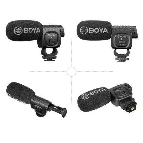 BOYA Portable Mini Condenser Live Show Video Recording Microphone for DSLR / Smart Phones - Image 4