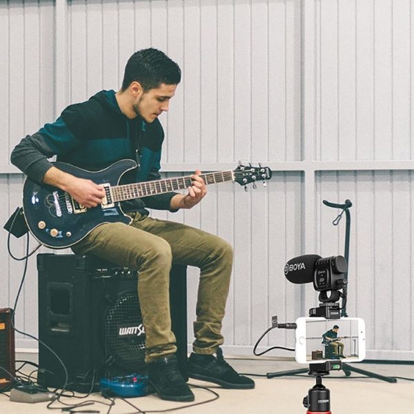 BOYA Portable Mini Condenser Live Show Video Recording Microphone for DSLR / Smart Phones - Image 9