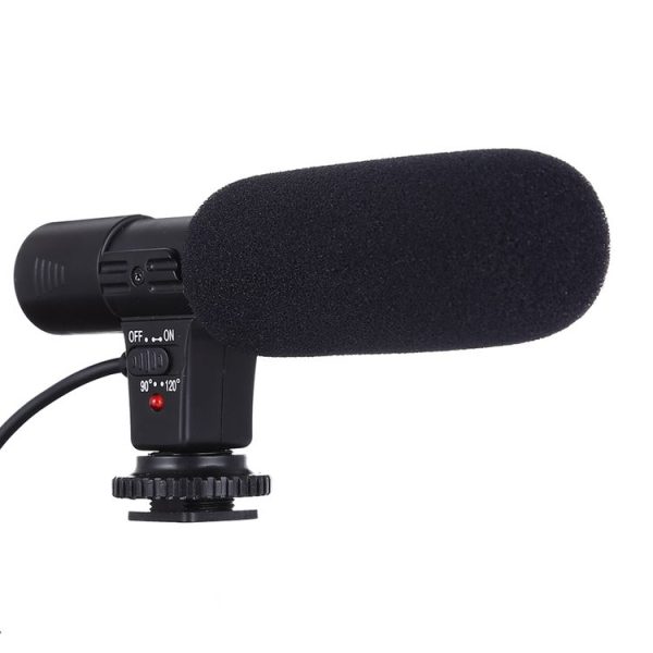 MIC-02 30-18000Hz Rate Sound Clear Stereo Microphone for Smartphone, Cable Length: 28cm - Image 2