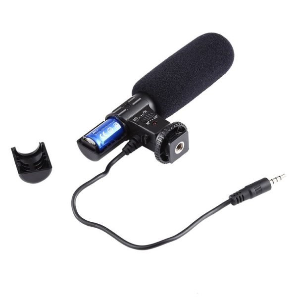 MIC-02 30-18000Hz Rate Sound Clear Stereo Microphone for Smartphone, Cable Length: 28cm - Image 3