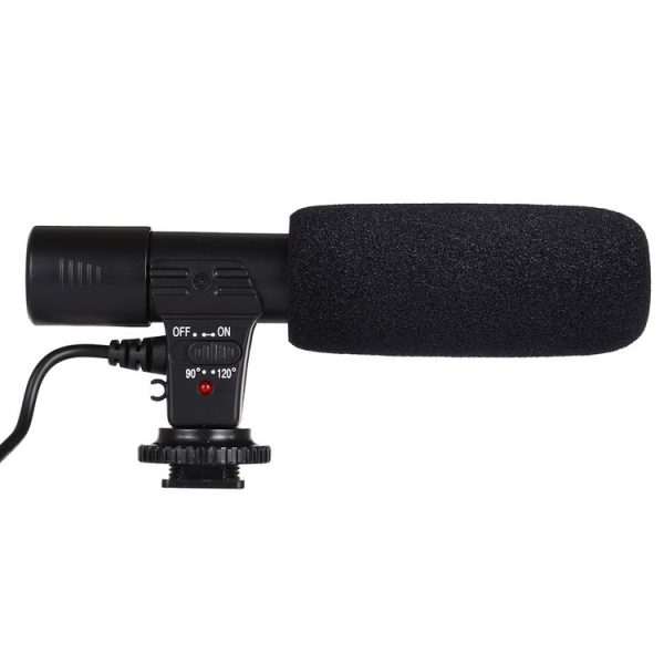 MIC-02 30-18000Hz Rate Sound Clear Stereo Microphone for Smartphone, Cable Length: 28cm - Image 4