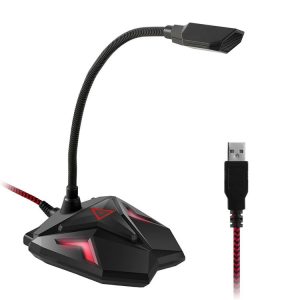 G55 Capacitive Gaming Microphone with LED Indicator (Black)