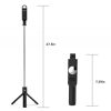 K10S Mobile Phone Live Broadcast Desktop Bluetooth Remote Control Integrated Stand Tripod with Fill Light (Black) - Image 2