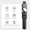 K10S Mobile Phone Live Broadcast Desktop Bluetooth Remote Control Integrated Stand Tripod with Fill Light (Black) - Image 4