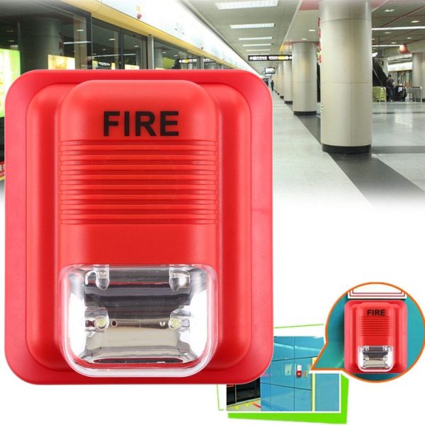 Sound-light Fire Alarm Warning Strobe Horn Alert Safety System Sensor - Image 6