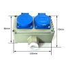Double Connection Triple Hole 10-16 Industrial Chemical Industry Outdoor Explosion-proof Waterproof Socket - Image 3
