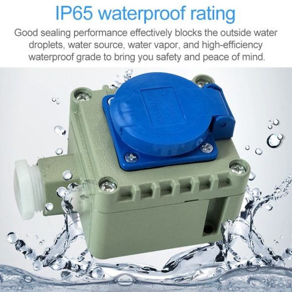 Double Connection Triple Hole 10-16 Industrial Chemical Industry Outdoor Explosion-proof Waterproof Socket - Image 5