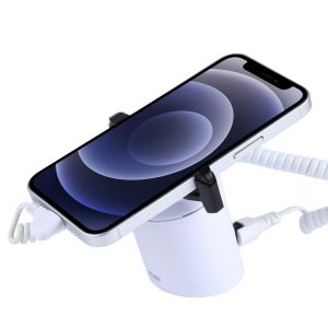 Cylindrical Display Stand Security System Burglar Alarm / Anti-theft Alarm Display Holder with Infrared Remote Control for iPhone / iPod with 8-Pin Port
