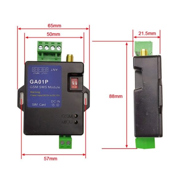 GA01P Mini Smart Power-off GSM SMS Phone Alarm Module - Image 3