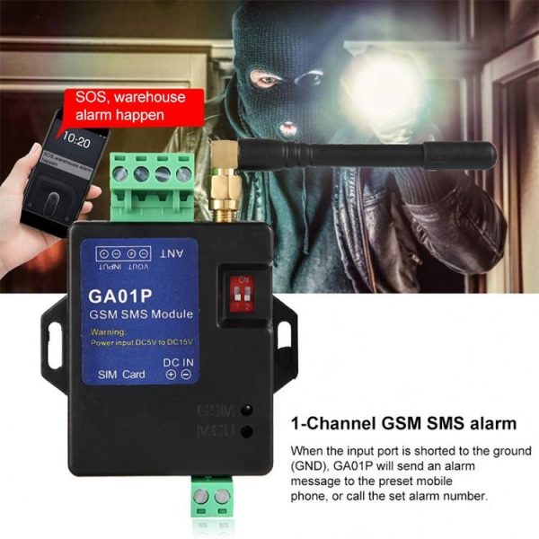 GA01P Mini Smart Power-off GSM SMS Phone Alarm Module - Image 7
