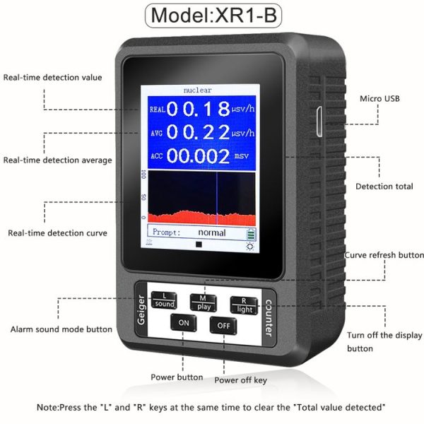 XR1-B Digital Display Nuclear Radiation Detector - Image 5