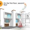 FY-0256 2 in 1 PIR Infrared Sensors (Transmitter + Receiver) Wireless Doorbell Alarm Detector for Home / Office / Shop / Factory, EU Plug - Image 11
