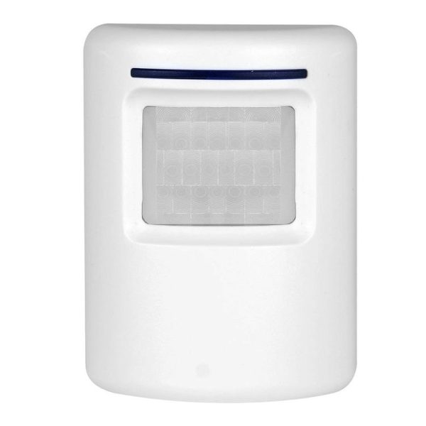 FY-0256 2 in 1 PIR Infrared Sensors (Transmitter + Receiver) Wireless Doorbell Alarm Detector for Home / Office / Shop / Factory, EU Plug - Image 2